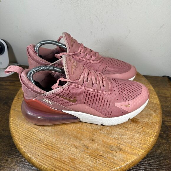 Nike Air Max 270 Rust‎ Pink Red Bronze Shoe Sneakers Women's Size